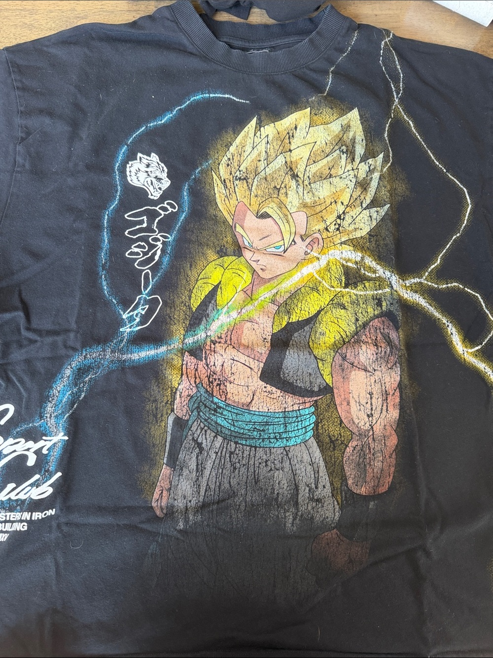Darc Sport Black Gogeta Super Saiyan Black Oversized Premium Workout